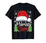 Maman Claus de Noel Famille Costume Femme Santa T-Shirt