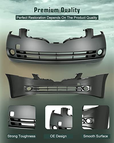 Scitoo Plastic Front Bumper Cover Fit For 2007-2009 For Nissan Altima Car Bra Bumper #TOP2