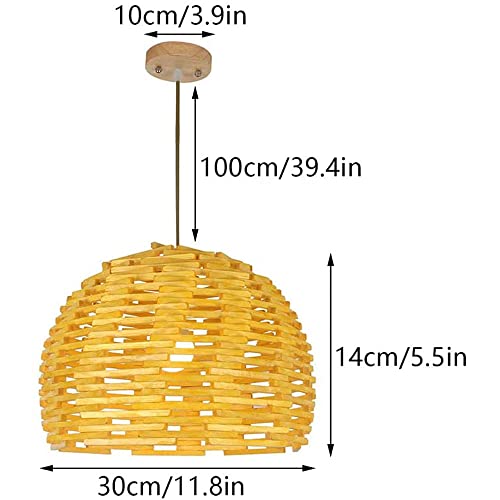 Lámparas colgantes de bambú para iluminar tu sala de estar de forma cálida 8