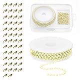 Mardatt Ball Bead Chain with Connectors, 5m/16.4Ft lila Perlen Kugelketten, kleine Massenketten Perlen, Breite 2,4 mm Ziehkette Verlängerung mit langer Perlen Kette Steckverschluss