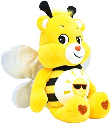 Care Bears 22323 9 Inch Bean Plush Bumble Bee Funshine Bear, Collectable Cute Plush Toy, Cuddly Toys for Children, Soft Toys for Girls and Boys, Cute Teddies Suitable for Girls and Boys Aged 4 Years +