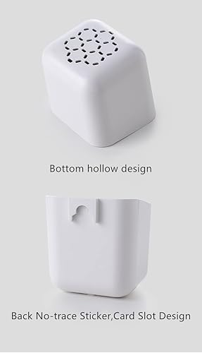 Vista 3 de Soporte para cepillo de dientes montado en la pared para baño, organizador de ducha adhesivo para cepillo de dientes, cepillo de dientes eléctrico