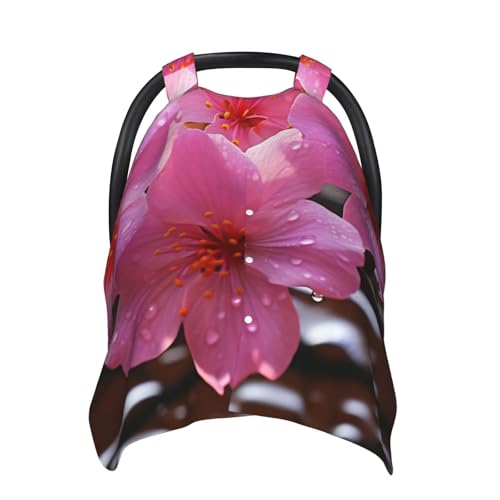 Housse siège de voiture bébé respirante tissu doux rose