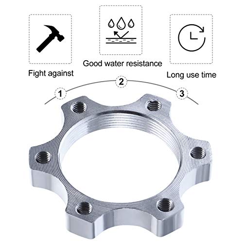 BESPORTBLE Rosca 6 Peças Da Bicicleta Roda Livre Cubos de Liga de Alumínio Freio A Disco Rotor 6 Par