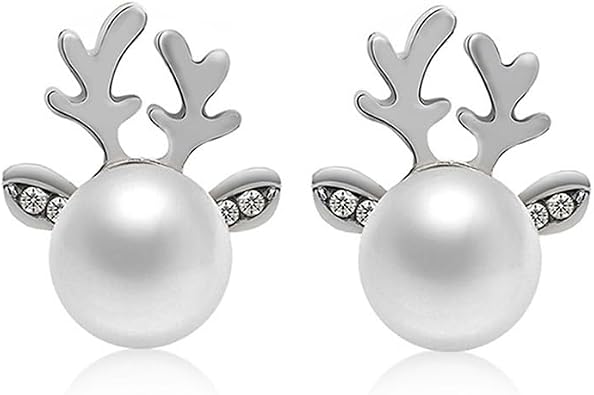 Christmas Earrings for Women,Sparkling Rhinestone Xmas Earrings Santa Hat Elk Stud Earrings Xmas Holiday Earring Christmas Jewelry Stocking Stuffers for Women