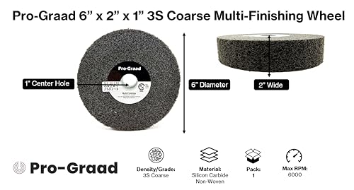 Image of Multi-Finishing Wheel 6 inch x 2 inch x 1 inch, 3S Coarse, 13632