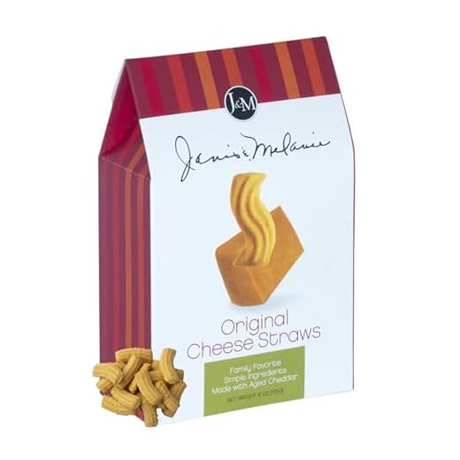 J&M Foods Original Cheese Straws, Family Favorite Snacks, Made with Aged Cheddar, Simple Ingredients, Perfect for Parties, Sharing, & Quick Bites, 6 oz, Pack of 1