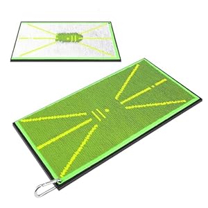 Golf Hitting Mat 16 x 8 Inches, Divot Board with Swing Path Feedback for Men, Women, Beginner, Indoor and Outdoor Training, for Family and Companions