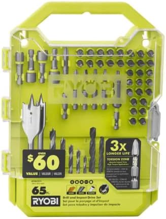 Screwdriver Drill and Impact Drive Bit Set (65-Piece) Drive Bits A986501