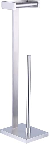 Miniatura 9 de GERZWY Baño libre titular de papel higiénico titular de papel higiénico para baño SUS 304 acero inoxidable, negro mate DZY005-BK