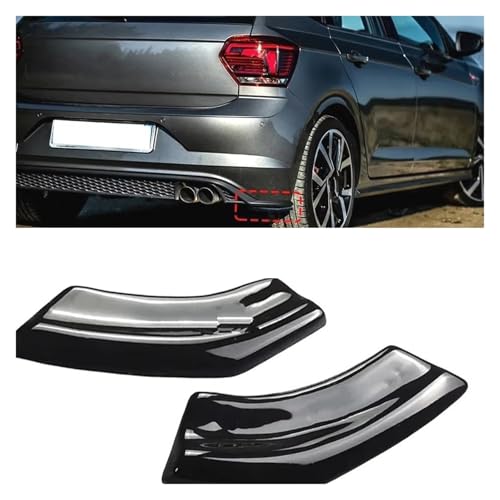 Diffuseur de pare-chocs arrière Polo GTI MK6 finition premium avec extensions et canards