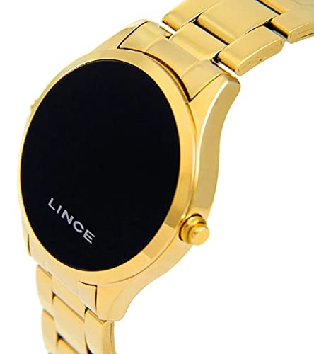 Relógio Lince Feminino Ref: Mdg4618l Vxkx Digital LED Dourado