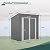 6x4 FT Outdoor Storage Shed, Metal Garden Shed with Frame Floor, Outside Tool Shed with Lockable Hinged Doors, Waterproof Storage Building with Sloped Roof for Backyard, Patio, Lawn, Gray