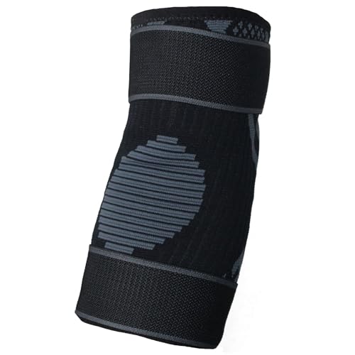 Tenace Jiu Jitsu Ellenbogenbandage, Grappling – Ellbogen-Kompressionsschutz und Polsterung für MMA, BJJ, Muay Thai, Judo, hohe Haltbarkeit und Leistung, Uni (S)