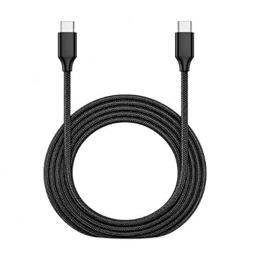 Cabo Tipo C para Tipo C Turbo 66W Ultra Rapido, Reforçado Compatível com Android, Iphone 15, 16 Cabo de Dados - Qualidade Premium