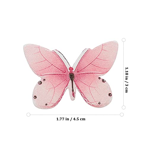 HEMOTON 336Pcs Chapéus de Do Queque Borboleta Papel de Arroz Comestível Bolo de Do Queque Do Do Aniv