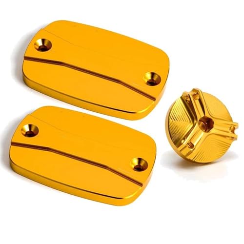 Tapa de tanque de líquido de frenos anodizada en oro para TMAX 560 y 530 SX/DX