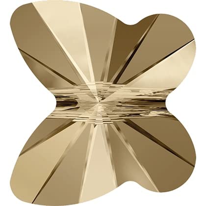 (1 Piece) Original Crystals from Austria 5754 Butterfly Bead Rhinestone with Full Drilled Hole for DIY Bracelet Jewelry Making - (Color: Crystal 001 GSHA, Item Diameter: 8mm-5754)