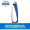 Dawn Dish Brush with Soft Nylon Bristles and Scraper, Blue/White
