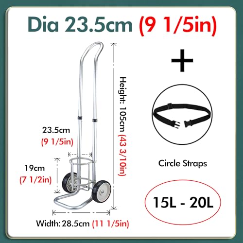 Chariot en aluminium pour bouteilles d'oxygène de qualité supérieure - 3