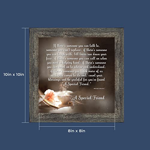 Crossroads Home Décor Birthday Gift For Best Friend, Friendship Gift For Women, Thinking Of You Gift For Friends Going Away Or Moving, Special Friendship Picture Frame, 8612Bw #TOP2