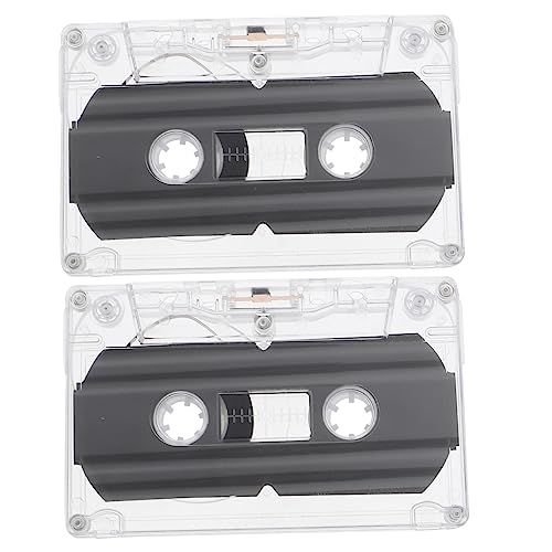DIYEAH 2pièces Cassette Audio Vierge avec Coque Transparente Cassettes Enregistrement pour Création Musicale Et Pédagogique