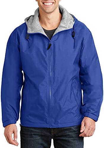 JustBlanks Mens Full-Zip Water Resistance Hooded Team Jacket