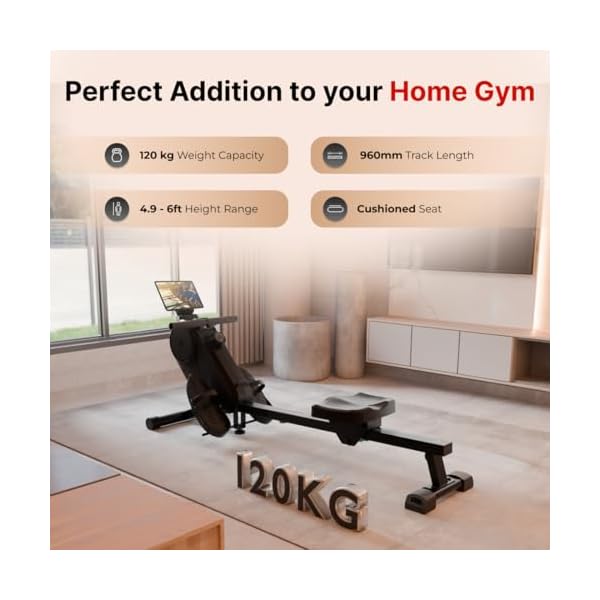 Cult SmartRowAeroGlide Magnetic Rower | 120Kg Max Weight | Quiet & Compact Home Use Rowing Machine 3 Cult SmartRowAeroGlide Magnetic Rower | 120Kg Max Weight | Quiet & Compact Home Use Rowing Machine - Image 3