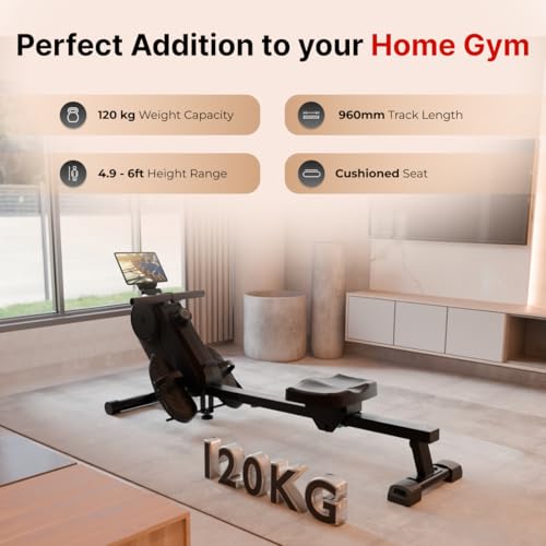 Image of Cult SmartRowAeroGlide Magnetic Rower | 120Kg Max Weight | Quiet & Compact Home Use Rowing Machine