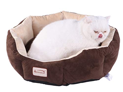 Armarkat C01Hkf/Mh Cozy Pet Bed 20-Inch Diameter, Mocha Beige #TOP1