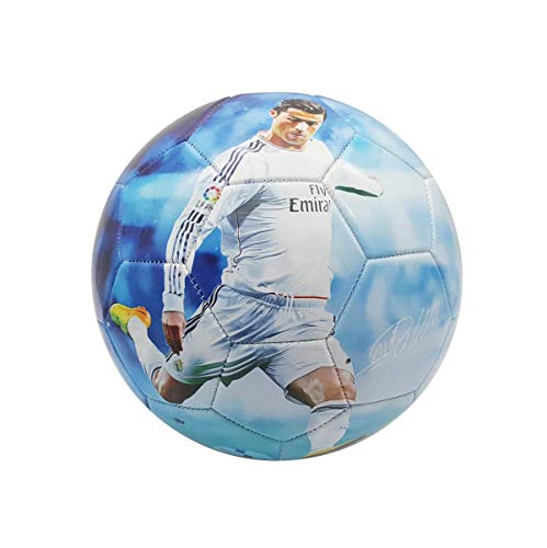Superstar Soccer Ball FIFA Size 5 Best Gift for Soccer Training | Cristiano Ronaldo Portugal Juventus CR7 | Leo Messi Barcelona | Neymar Jr Brazil | Italy | England | USA