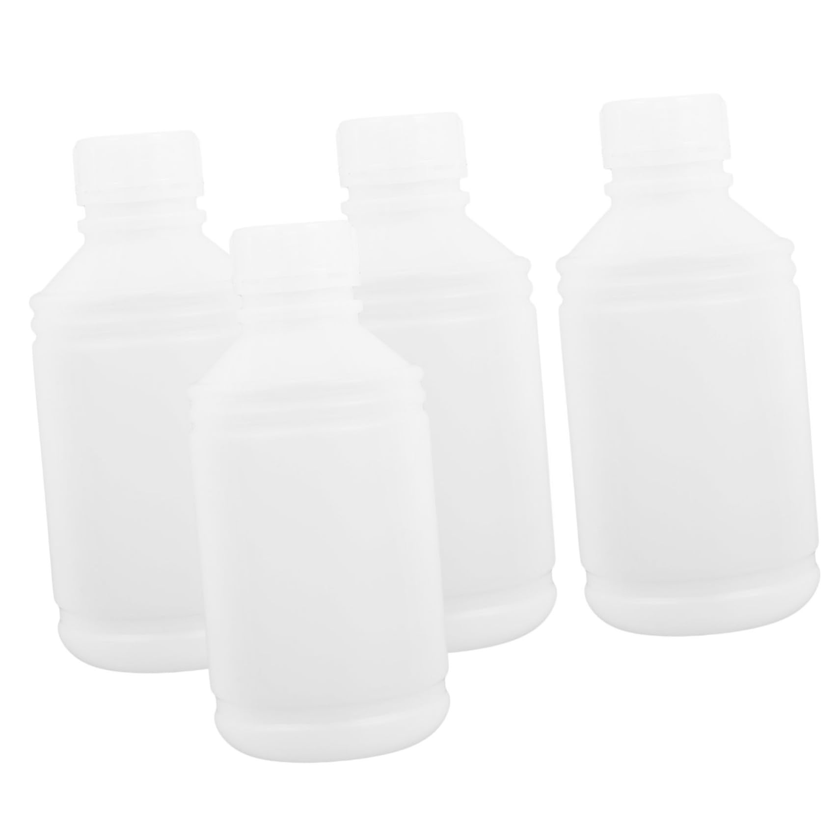KICHOUSE 4pcs Small Mouth Sample Bottles Mini Bottles for Lab Storage Leak Proof Plastic Containers
