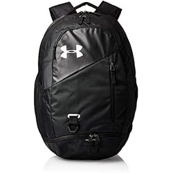 Under Armour Hustle 4.0, accesorio deportivo, mochila para portátil resistente al agua unisex, Negro (Black / Black / Silver) , One Size