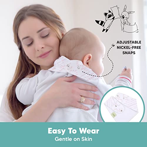 Keababies 8-Pack Organic Baby Bandana Bibs, Baby Bibs And 5-Pack Organic Burp Cloths For Baby Boys And Girls - Drool Bibs For Baby Girl, Baby Boy - Ultra Absorbent Burping Cloth - Baby Bib, Girl Bib #TOP4