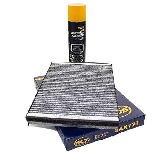 Mannol SAK135 Filtre d'habitacle + nettoyant pour climatisation 520 ml