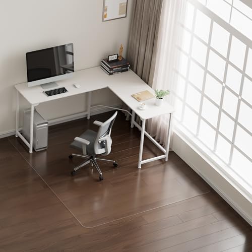 Miniatura 7 de Natrke - Alfombra Para Protección De Suelos Duros, Protector De Pvc Transparente De Madera Para Silla De Oficina En Casa, Sin Bpa Y Sin Ftalatos, 122 X 92 Cm