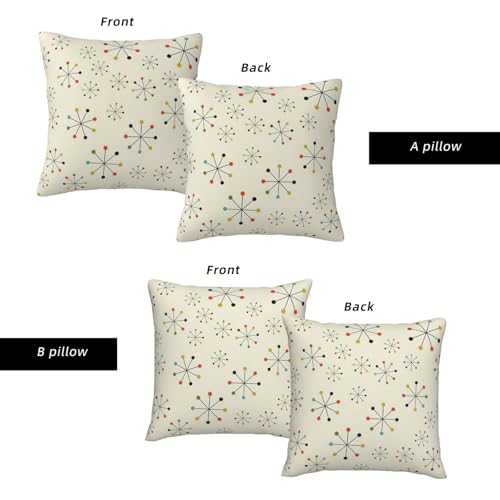 Housse de coussin géométrique abstrait décoration salon canapé moderne - 4