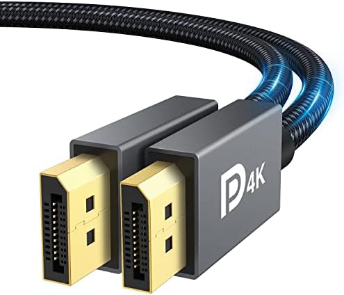 VESA Certified DisplayPort Cable, iVANKY DP to DP Cable 144Hz/2M, Support 3D, 4K@60Hz, 2K@144Hz, 2K@165Hz, FreeSync&G-Sync, Display Port Lead Compatible for Gaming Monitor, Graphic Card, HDTV, PC