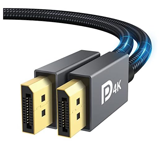 iVANKY 4K Cavo DisplayPort 2m, [VESA] 4K@60Hz, 2K@165Hz, 2K@144Hz Display Port Cavo alta velocità per PC, Laptop, TV, Gaming – Nylon Intrecciato, Protezione in Alluminio Sottile