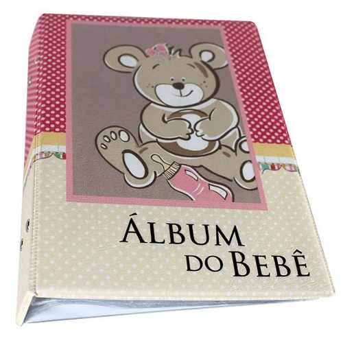 Álbum de Fotos 10x15 Baby Ursinho p/ 200 fotografias