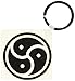 3dRose BDSM symbol - Key Chains, 2.25 x 4.5 inches, set of 2 (kc_159640_1)