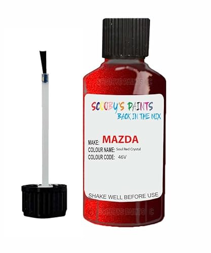 Scoobys Paints Back In The Mix Soul Red Crystal Touch Up Paint For Mazda 46V Metallic