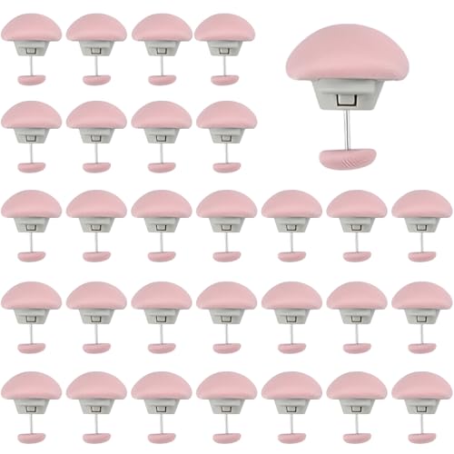 Shwdsy Attache Couette, 30 Pièces Rose Pince Couette, Rose Clip Couette, 32 X 26 mm Pince Couette Housse, avec Une Fermeture à Pression Pratique pour Fixer Draps, Housses de Couette et Rideaux