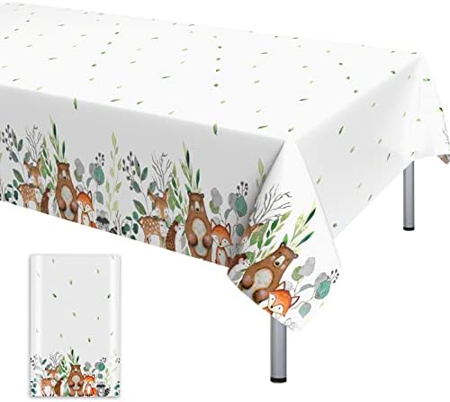 Dinosaur Tablecloths Cute Jurassic Dinosaur Waterproof Table Cloth 137*274 cm Rectangular PVC Plastic Thin Dino Table Cover Disposable Party Decorations for Boys Kids Birthday Baby Shower Anniversary