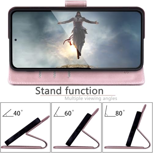 SUANPOT Compatible with Samsung Galaxy S25 FE 5G Wallet case with RFID Blocking Credit Card Holder,Flip Book PU Leather Protective Cover Men Women for Samsung S25 FE case Rose Gold by SUANPOT - Used condition - Image 7