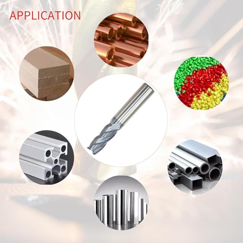 Image of 1 /2 inch Carbide Roughing End Mill, 3 inch Overall Length, 4 Flute, Solid Carbide Roughing End Mill, 1 /2 inch Cutting Diameter, 1-1 /4 inch Length of Cut, Helix Angle: 35,AlTiN Coated