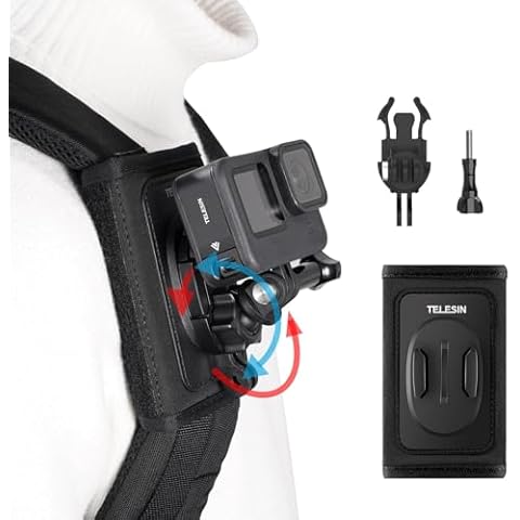 TELESIN Adjustable Backpack Holder for GoPro Cover