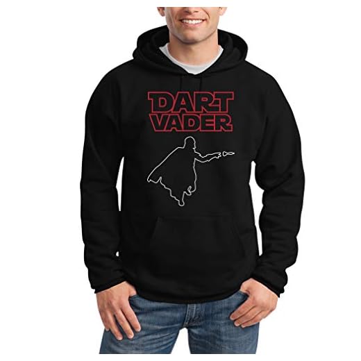 Shirtgeil dart vader – häxt motiv för Darts Fans huvtröja