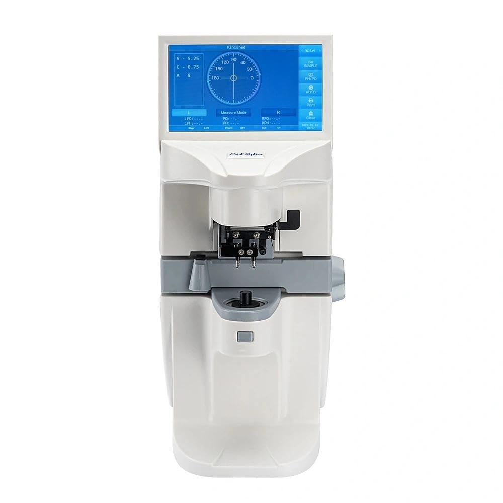 Auto Lensmeter with 7" Touch Screen Progressive Lens High-Performance Digital Optical Lensmeter with UV Measurement PD Printer & Auto Recognition​