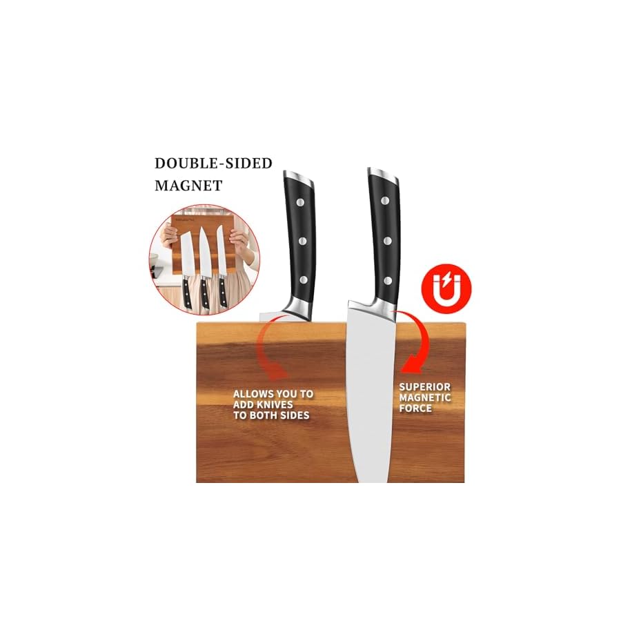 Magnetic Knife Strips without Knives -Kitchen Multifunctional Storage Knife Holder -Magnetic Knife Holder - Magnetic Knife Stand-Cutlery Large Organizer